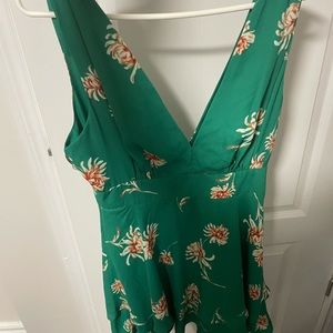 Floral Green Dress